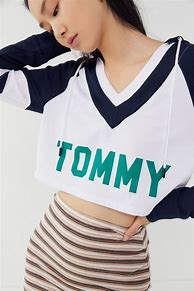 Image result for Tommy Hilfiger Retro Cropped Hoodie
