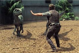 Image result for Chris Pratt Jurassic World Taming Velociraptors