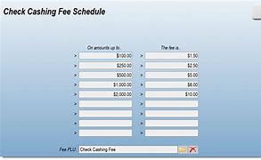 Image result for Check Cashing Fees Chart NYC