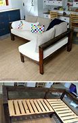 Image result for DIY Built in Couch 2X4