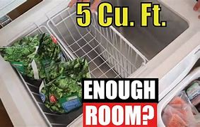 Image result for 5 Cubic Foot Freezer Next to Person