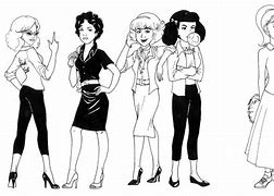 Image result for Grease Pink Ladies Clip Art