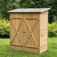 Image result for Outdoor Wood Tall Cabinet