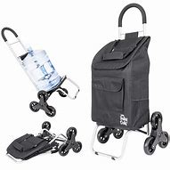 Image result for Dbest Products Stair Climber Trolley Dolly Folding Grocery Cart 3 Wheels Heavy Duty Shopping Hand Truck Made For Condos Apartments,39 Inch Handle