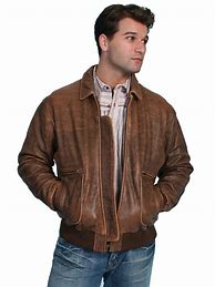 Image result for Leather Bomber Jackets for Men