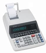Image result for Sharp QS-2770H 12-Digit Black / Red Two-Color Printing Calculator - 4.8 Lines Per Second
