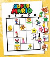 Image result for Super Mario Bingo