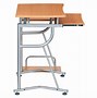 Image result for Compact Computer Desk On Wheels
