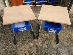 Image result for Wooden School Desk
