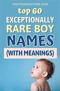 Image result for Rare Baby Boy Names