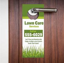 Image result for Black and White Landscaping Door Hangers