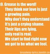 Image result for Grease Is the Word Lyrics