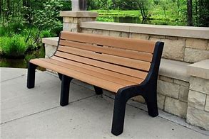 Image result for Plastic Park Benches Outdoor