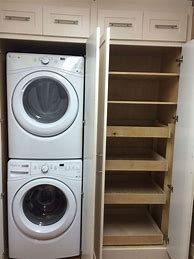 Image result for Pantry with Stackable Washer and Dryer