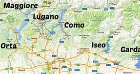 Image result for Lake Region Northern Italy Map