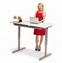 Image result for Black Adjustable Height Standing Desk