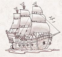 Image result for Drawings of Pirate Ships