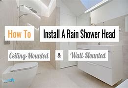 Image result for Installing Rain Shower Head Ceiling