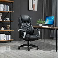 Image result for Computer Desk and Chair Black