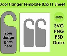 Image result for Door Hanger SVG