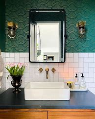 Image result for Emerald Green Bathroom Decor