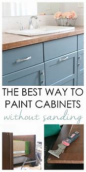 Image result for Paint Your Kitchen Cabinets without Sanding