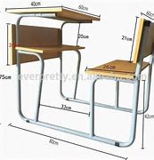 Image result for Standard School Desk Size