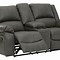Image result for Calderwell Reclining Loveseat With Console, Gray By Ashley Homestore, Furniture > Living Room > Loveseats > Loveseats With Console. On Sale - 18% Off