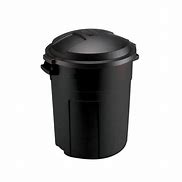 Image result for Small Black Metal Trash Can