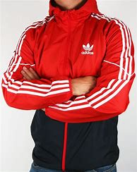 Image result for Adidas Red Windbreaker Jacket
