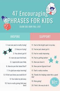 Image result for Kids Encouragement Words