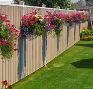 Image result for Vinyl Planter Box That Hang Over Fence