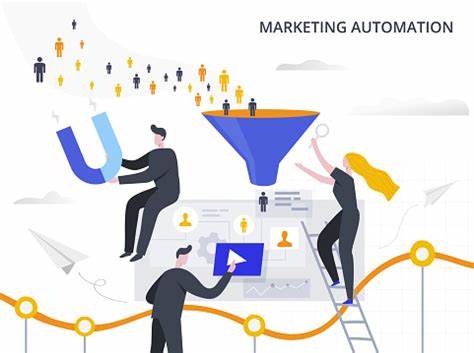 Marketing Automation And Lead Generation Flat Vector Illustration The ...