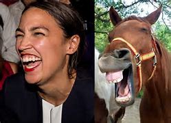 Image result for goofy pics of AOC