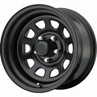 Image result for Pro Comp Wheels 51-5865F Rock Crawler Series 51 Black Wheel Size 15X8 Bolt Pattern 5X4.5 Back Space 3.75 In. Flat Black Finish