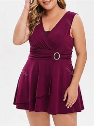 Image result for Plus Size Plunging Tops