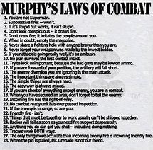 Image result for Murphy's Law of Warfare