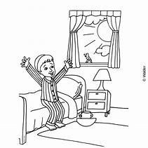 Image result for Cartoon Picture of Kid Waking Up