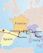 Image result for Spain and Italy Map