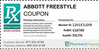 Image result for Freestyle Libre Coupon Card