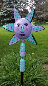 Image result for Whimsical Yard Art Garden Junk