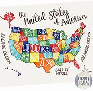 Image result for Colorful Usa Map Chart