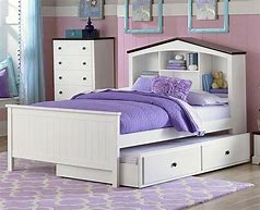 Image result for Full Size Trundle Bed with Bookcase