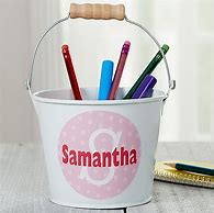 Image result for One Sweet Teacher Personalized Mini Metal Bucket - Teal