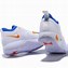 Image result for Paul George Shoes Blue White Orange