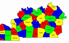 Image result for Map of Kentucky Counties