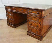 Image result for Antique Oak Partner Desk