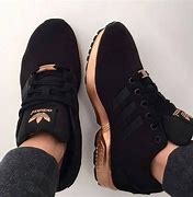 Image result for Adidas Black and Gold Sneakers