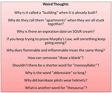 Image result for Bizarre Thoughts