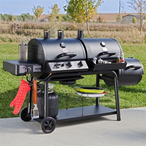 Char Griller Trio Gas/Charcoal/Smoker Grill   Gas Grills at Hayneedle